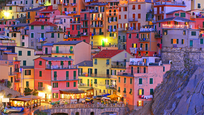 travel destination village in Italy